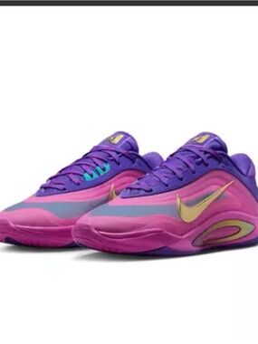 Nike kids A'One "Fierce Purple" Unisex Basketball Shoe